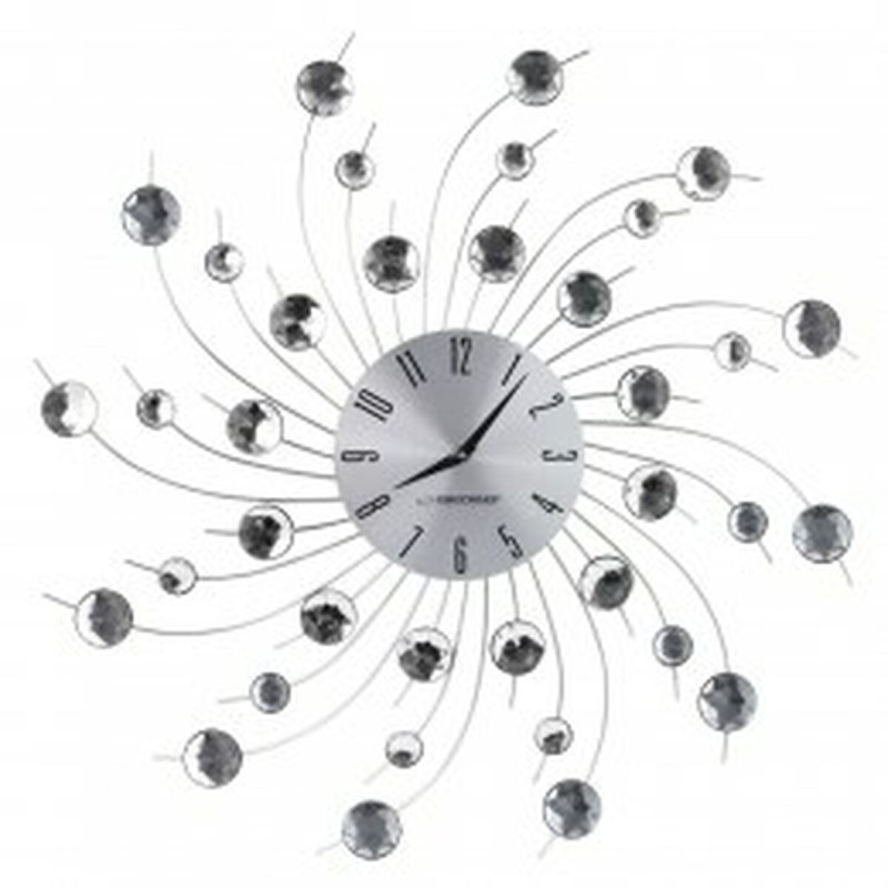 Horloge Murale Esperanza EHC004 Noir/Argenté Argenté Métal 150 cm