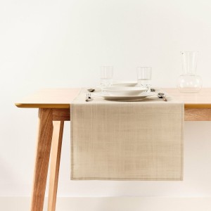 Chemin de Table Belum Liso Beige 45 x 140 cm