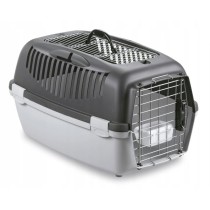 Cage de Transport Stefanplast Gulliver Gris 61 x 40 x 38 cm Plastique Métal