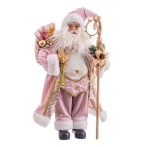 Weihnachtsschmuck Rosa Kunststoff Polyesterharz Stoff 45 cm