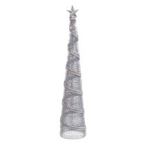 Weihnachtsschmuck Silber Metall konisch 10 x 10 x 50 cm