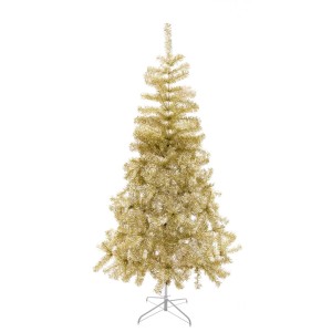 Christmas Tree Gold Golden Metal Plastic 110 x 110 x 210 cm