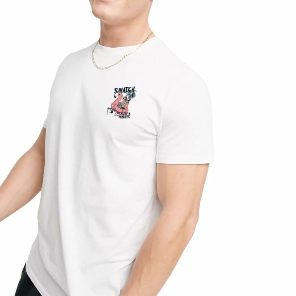 T-shirt à manches courtes homme Snatch & Clash Reckless Blanc