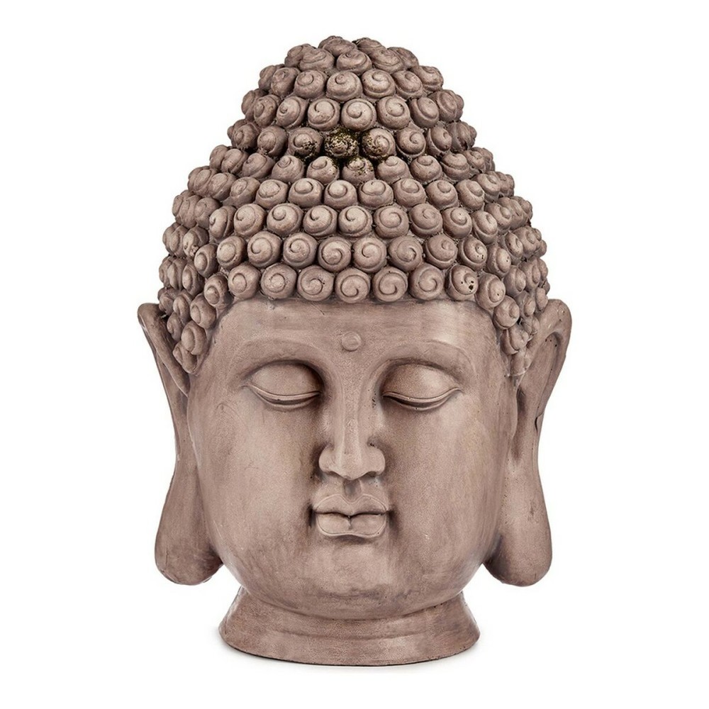 Dekorative Gartenfigur Ibergarden CC20431 Grau Polyesterharz 31,5 x 50,5 x 35 cm Kopf Buddha