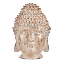 Dekorative Gartenfigur Ibergarden CC20431 Weiß Gold Polyesterharz 31,5 x 50,5 x 35 cm Kopf Buddha