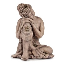 Dekorative Gartenfigur Ibergarden CC20445 Grau Polyesterharz 34,5 x 54,5 x 31 cm Buddha