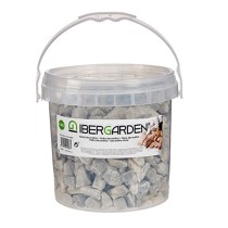 Deko-Steine Ibergarden 3KG-GRIS CLARO Hellgrau 3 Kg (4 Stück)