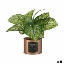 Decorative Plant Ibergarden Home Metal Plastic Can 26 x 26 x 26 cm Copper (6 Units)