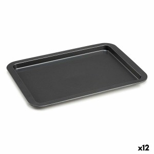 Baking tray Kinvara CK56483-47 Grey Metal 25,3 x 2 x 37 cm (12 Units)