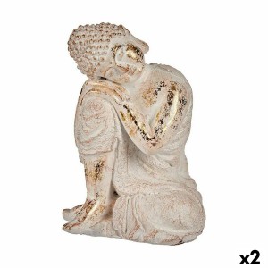 Decorative Garden Figure Ibergarden CC20447 Polyresin Buddha 23 x 33 x 26 cm (2 Units)