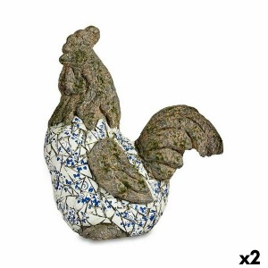 Decorative Garden Figure Ibergarden ZD18059 Polyresin Rooster 22,5 x 46 x 41,5 cm (2 Units)