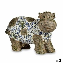 Dekorative Gartenfigur Ibergarden ZD18066 Polyesterharz Kuh 18,5 x 33,5 x 46,5 cm (2 Stück)