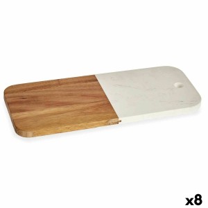 Cutting board Kinvara 78374 White 18 x 1,5 x 38 cm (8 Units)