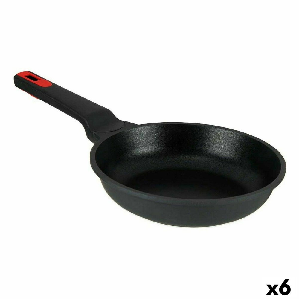 Pan Ø 20 cm Black Aluminium (6 Units)