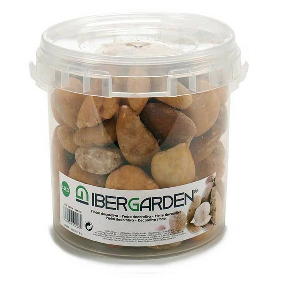 Decorative Stones Ibergarden 3BRM Brown Medium 3 Kg (4 Units)