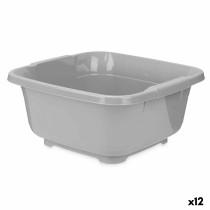 Washing-up Bowl Kinvara 03 1071 Grey Plastic 11 L (12 Units)