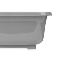 Washing-up Bowl Kinvara 03 1071 Grey Plastic 11 L (12 Units)