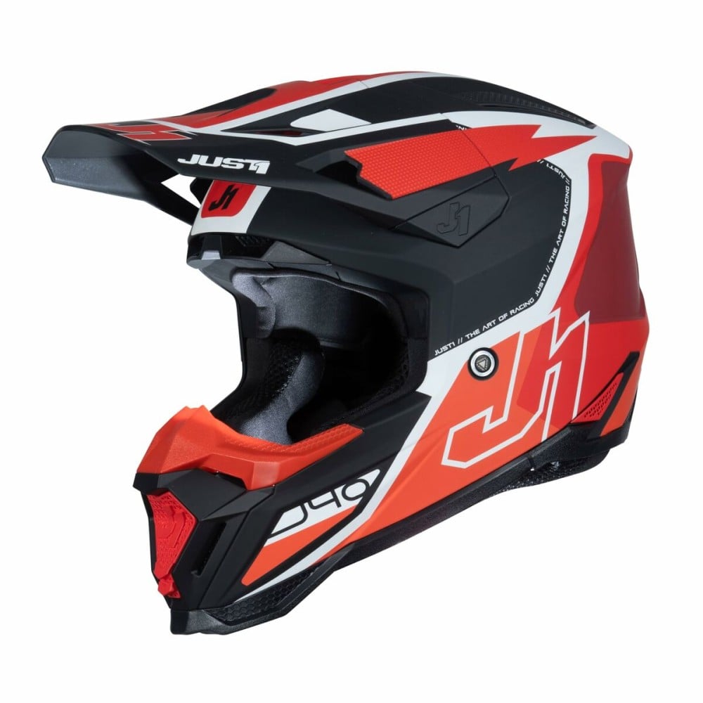 Full Face Helmet Just1 J-40 Flash Black Red