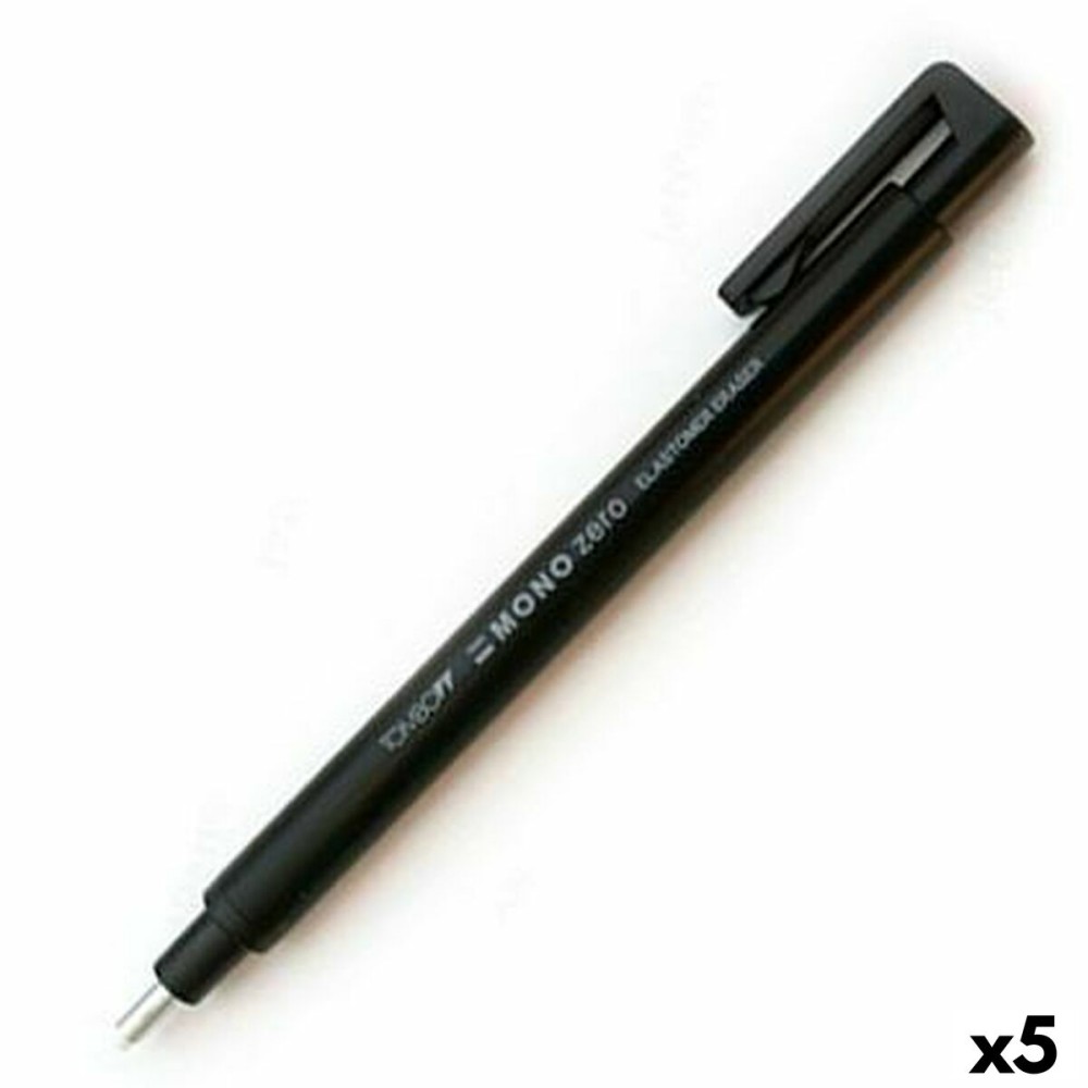 Radiergummi Tombow MONO ZERO Schwarz (5 Stück)