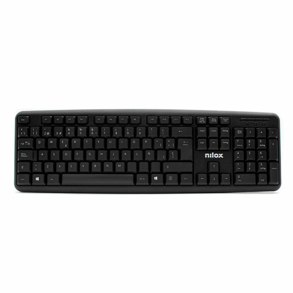 Clavier Nilox NXKBE000002 Espagnol Qwerty Noir