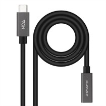 Câble Rallonge à USB-C NANOCABLE 10.01.4400 Noir 50 cm (1 Unité)