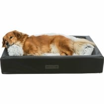 Tapis pour chien Trixie Blanc Noir Gris Tissu Peluche 75 × 55 cm