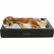 Tapis pour chien Trixie Blanc Noir Gris Tissu Peluche 75 × 55 cm