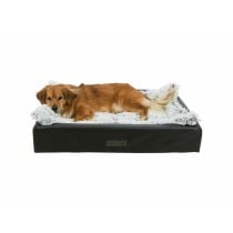 Tapis pour chien Trixie Blanc Noir Gris Tissu Peluche 75 × 55 cm