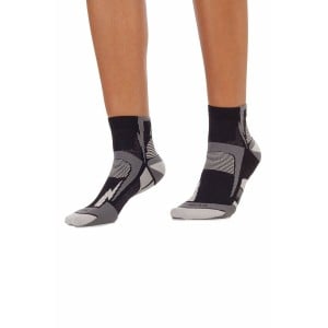 Sports Socks Mico ARGENTO X-STATIC Black Grey