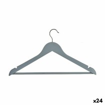 Set of Clothes Hangers Kipit CH19809-G Grey Wood (24 Units)