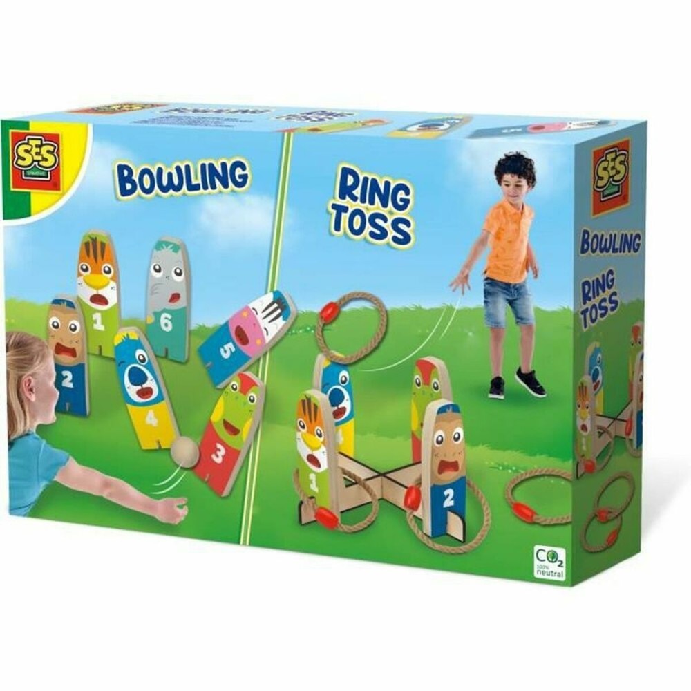 Geschicklichkeitsspiel SES Creative Bowling and Ring Toss