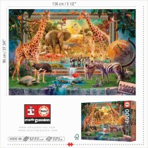 Puzzle Educa 19285 Savana Coming to Life 4000 Pièces