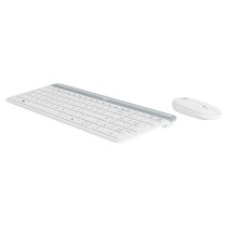 Keyboard and Mouse Logitech  MK470 White French AZERTY