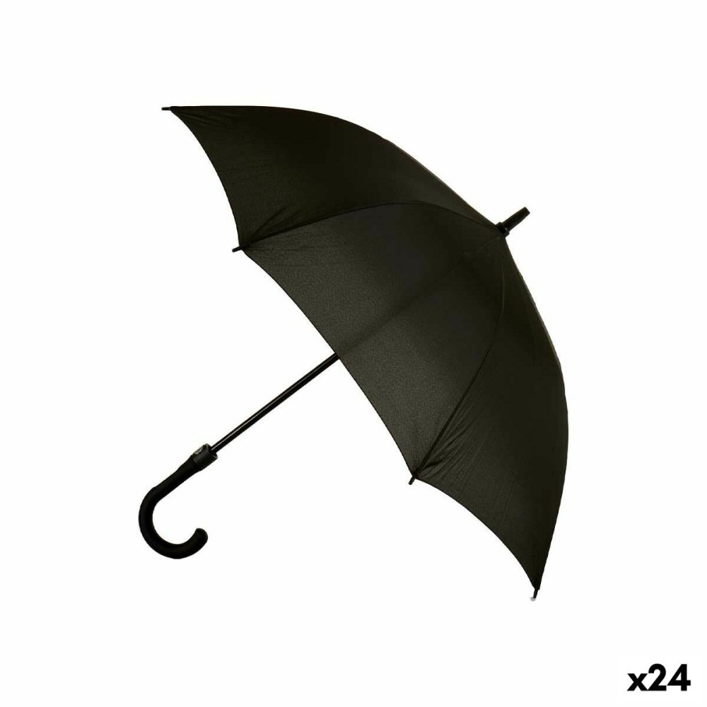 Regenschirm Schwarz Metall Stoff 100 x 100 x 84 cm (24 Stück)