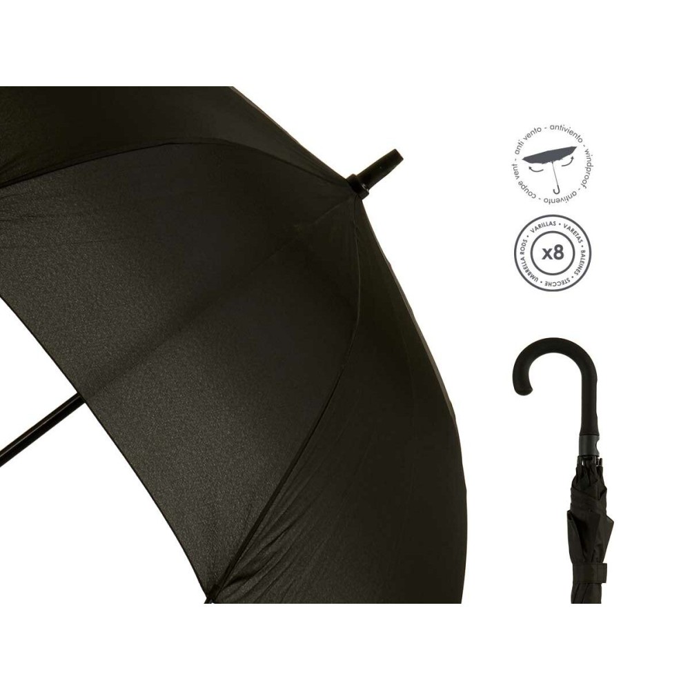 Umbrella Black Metal Cloth 100 x 100 x 84 cm (24 Units)