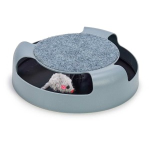 Jouet pour chats Souris Rueda Gris polypropylène 25 x 6,5 x 25 cm