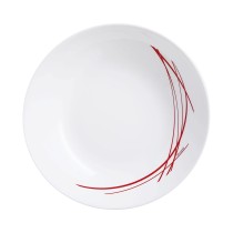 Deep Plate Arcopal Domitille Bicoloured Glass (20 cm) (12 Units)