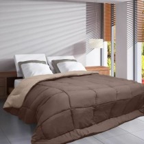 Remplissage de couette Poyet  Motte Hudson Taupe Lin 200 g/m² 220 x 240 cm