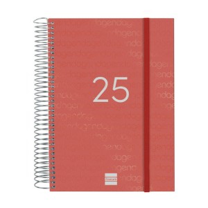 Agenda Finocam YEAR Rouge A5 15,5 x 21,2 cm 2025