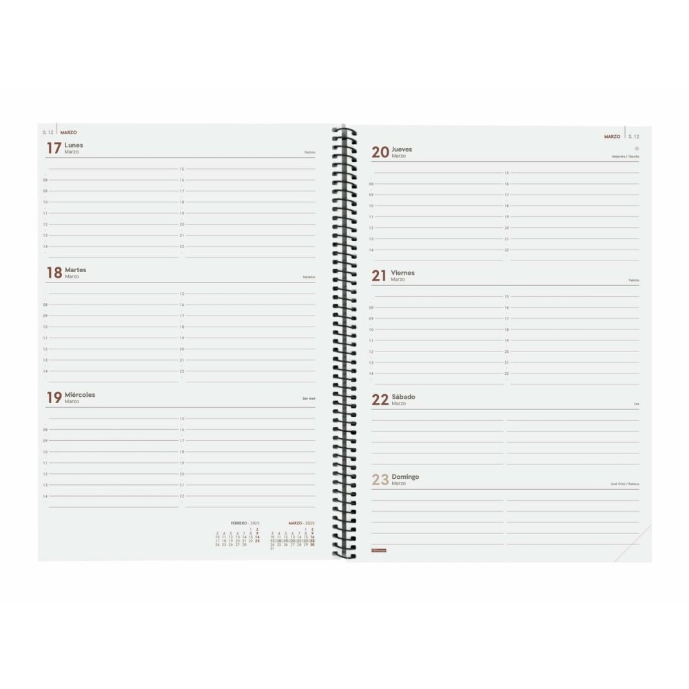 Agenda Finocam YEAR Noir A4 21 x 29,7 cm 2025