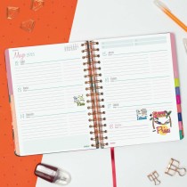 Agenda Finocam Talkual quarto 15,5 x 21,7 cm 2025 Fleurs