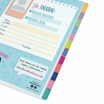 Agenda Finocam Talkual quarto 15,5 x 21,7 cm 2025 Fleurs