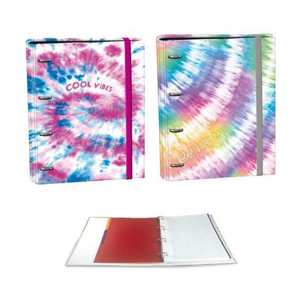 Ringbuch SENFORT Ringbook Tie Dye Bunt A4 1 Stück