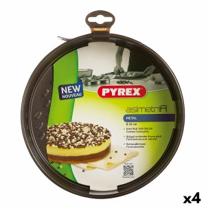 Backform Pyrex Asimetria rund Metall 4 Stück 20 cm