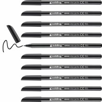 Felt-tip pens Edding 1200 Black (10 Units)