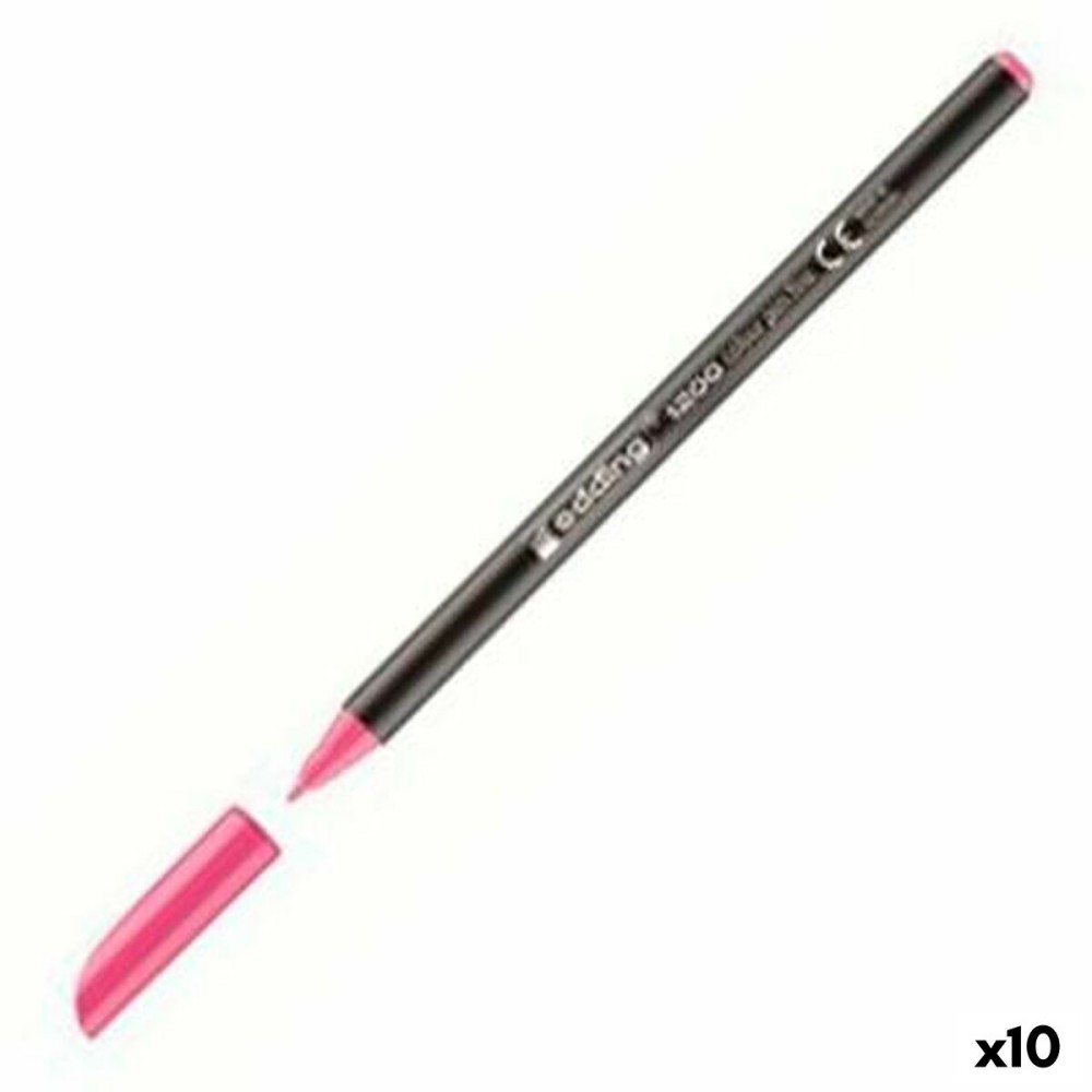 Felt-tip pens Edding 1200 Pink (10 Units)