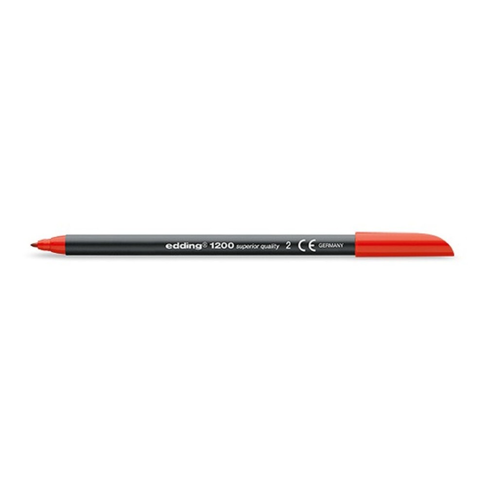 Felt-tip pens Edding 1200 Red (10 Units)