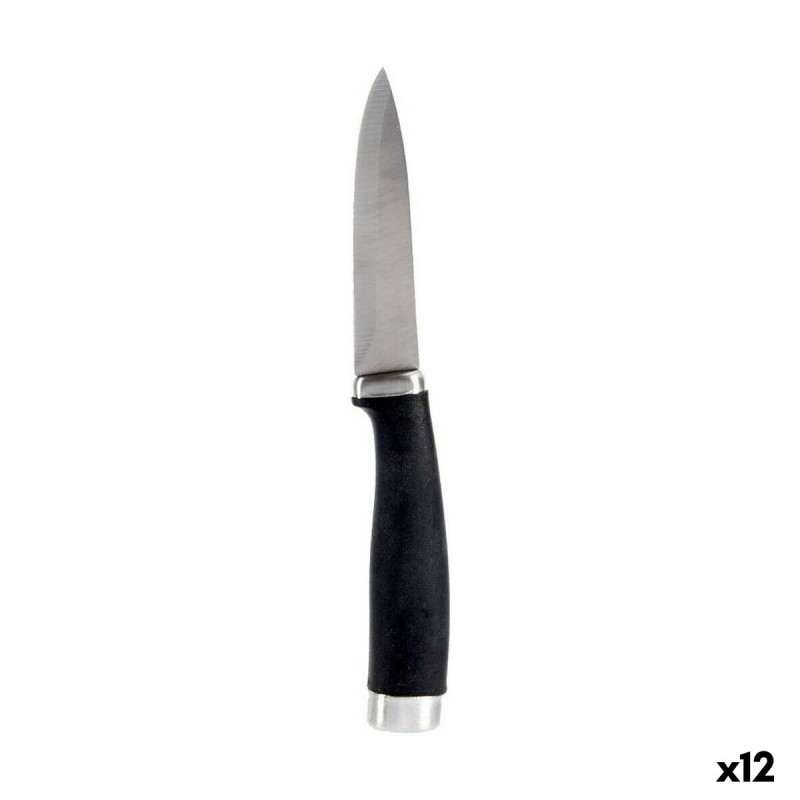 Schälmesser Kinvara KT11-5603-06 Schwarz Silberfarben Edelstahl Kunststoff (12 Stück)