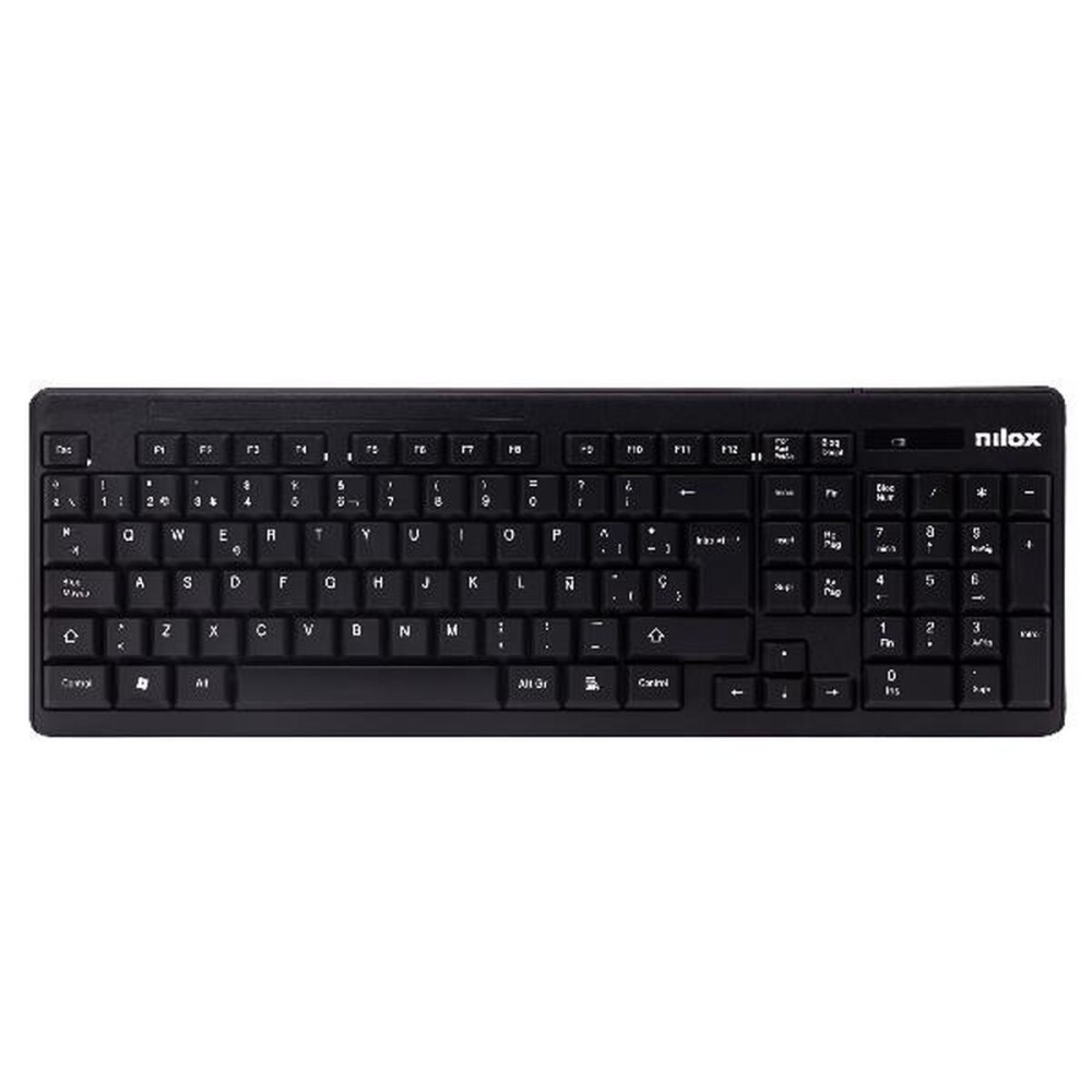 Keyboard and Wireless Mouse Nilox NXKMWE0001 Spanish Qwerty