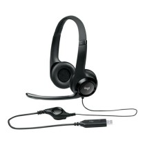 Headphones with Microphone Logitech LGT-H390 Black